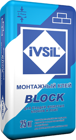 картинка Клей монтажный « IVSIl BLOCK» 25 кг (48 шт) 